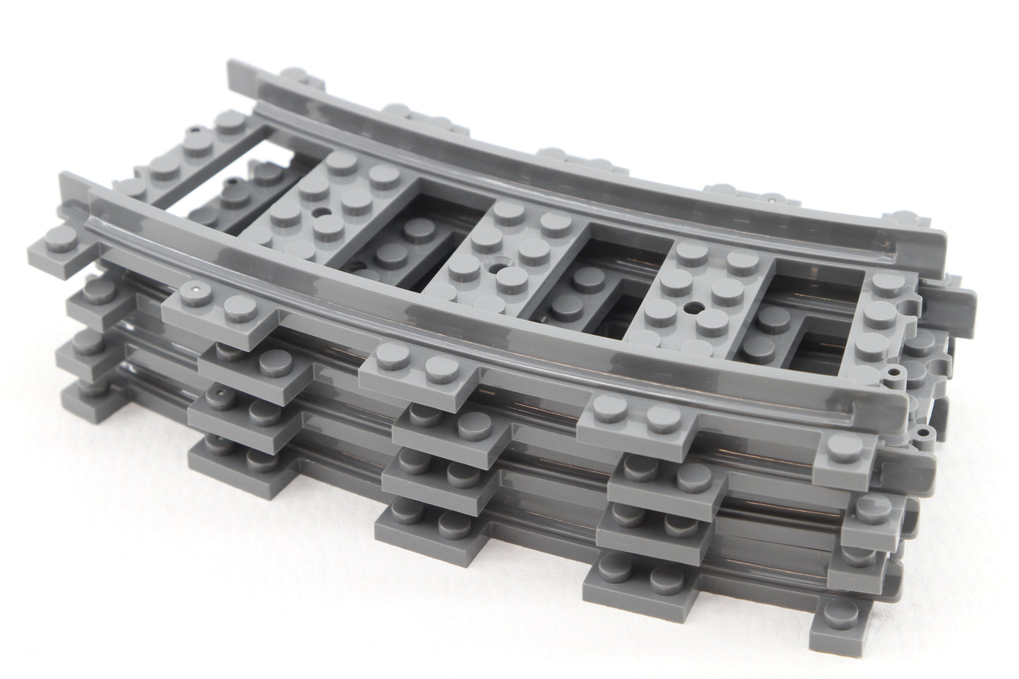 Mould King 53400 Schienen Eisenbahn Gleis Kurve Railway Rails 4er Set