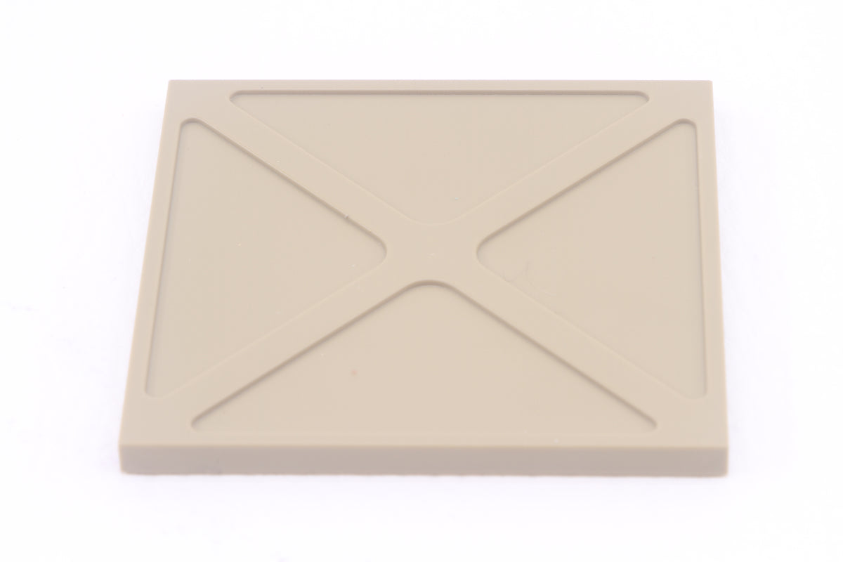 CADA Technic Flat Tile 7x7 mit Kreuz Muster