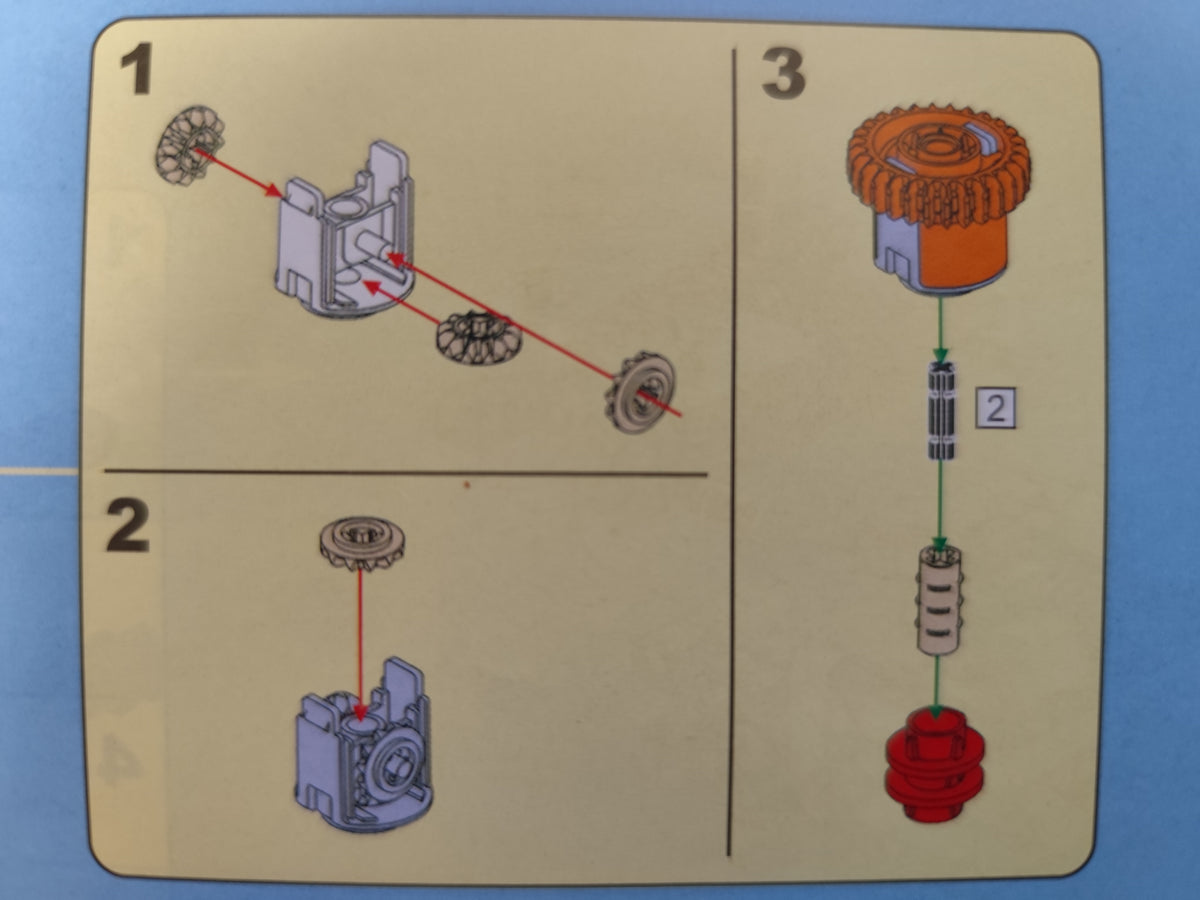 CADA Technic 65413 + 6589 + 65414 Differentiale Z28 Komplett