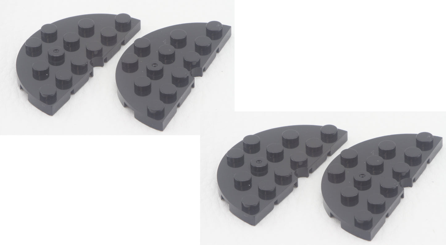 Mould King 11213 Plate 6x6 Round With Tube Snap 4er Set