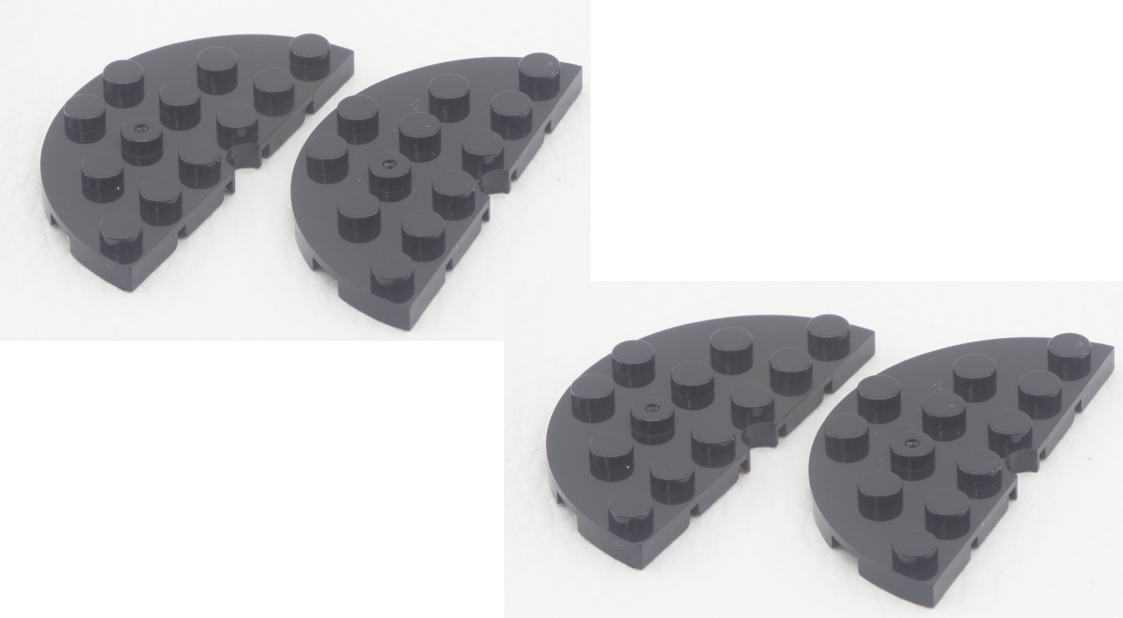 Mould King 11213 Plate 6x6 Round With Tube Snap 4er Set