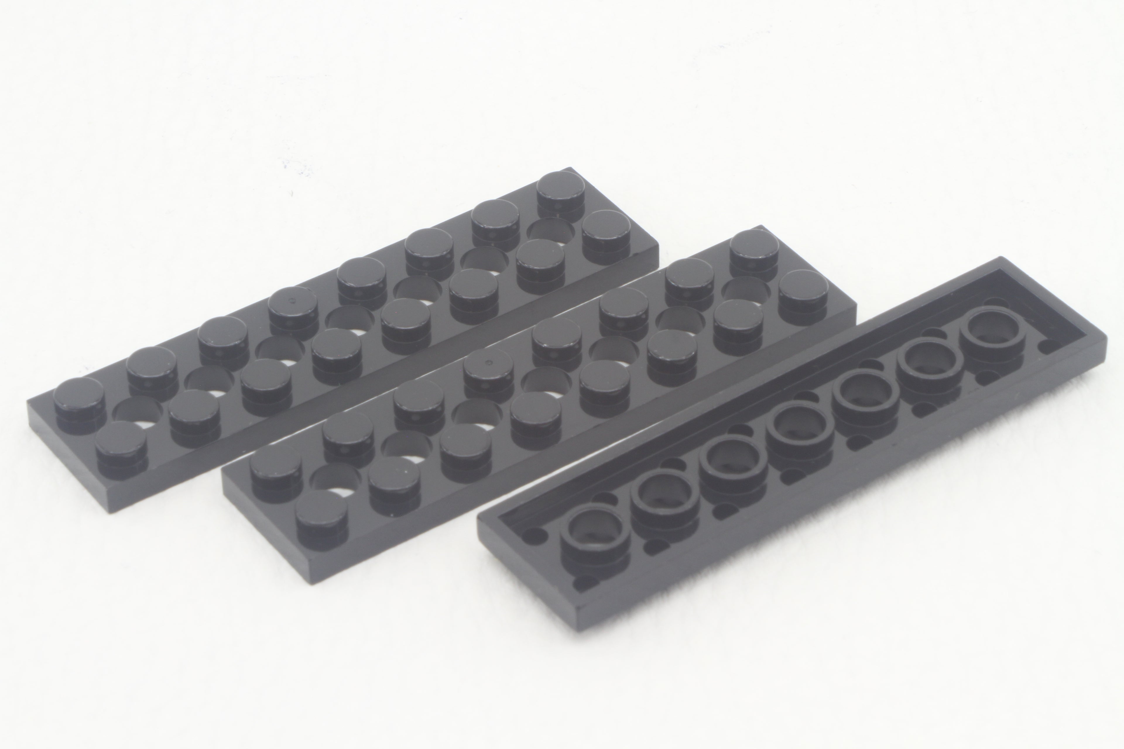 Mould King Technic 3738 Plate W. Holes 2x8 3er Set