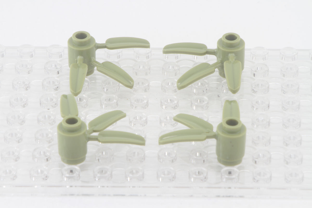 Klemmbaustein 30176 Bamboo Leaves 3x3 4er Set Variante 2