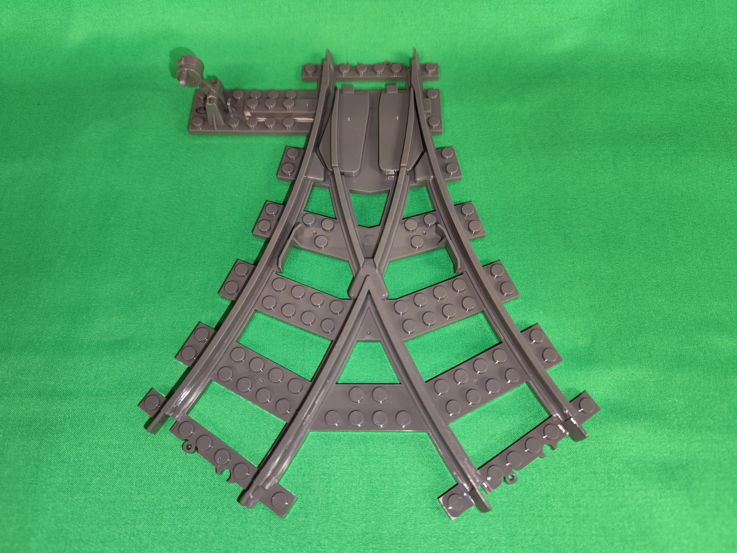 Schienen Eisenbahn Gleis Weiche Y-Weiche 2-fach Railway Rails Bausteine Klemmbaustein