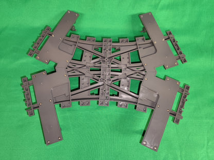 Schienen Eisenbahn Gleis Kreuz Weiche Railway Rails Bausteine  Klemmbaustein