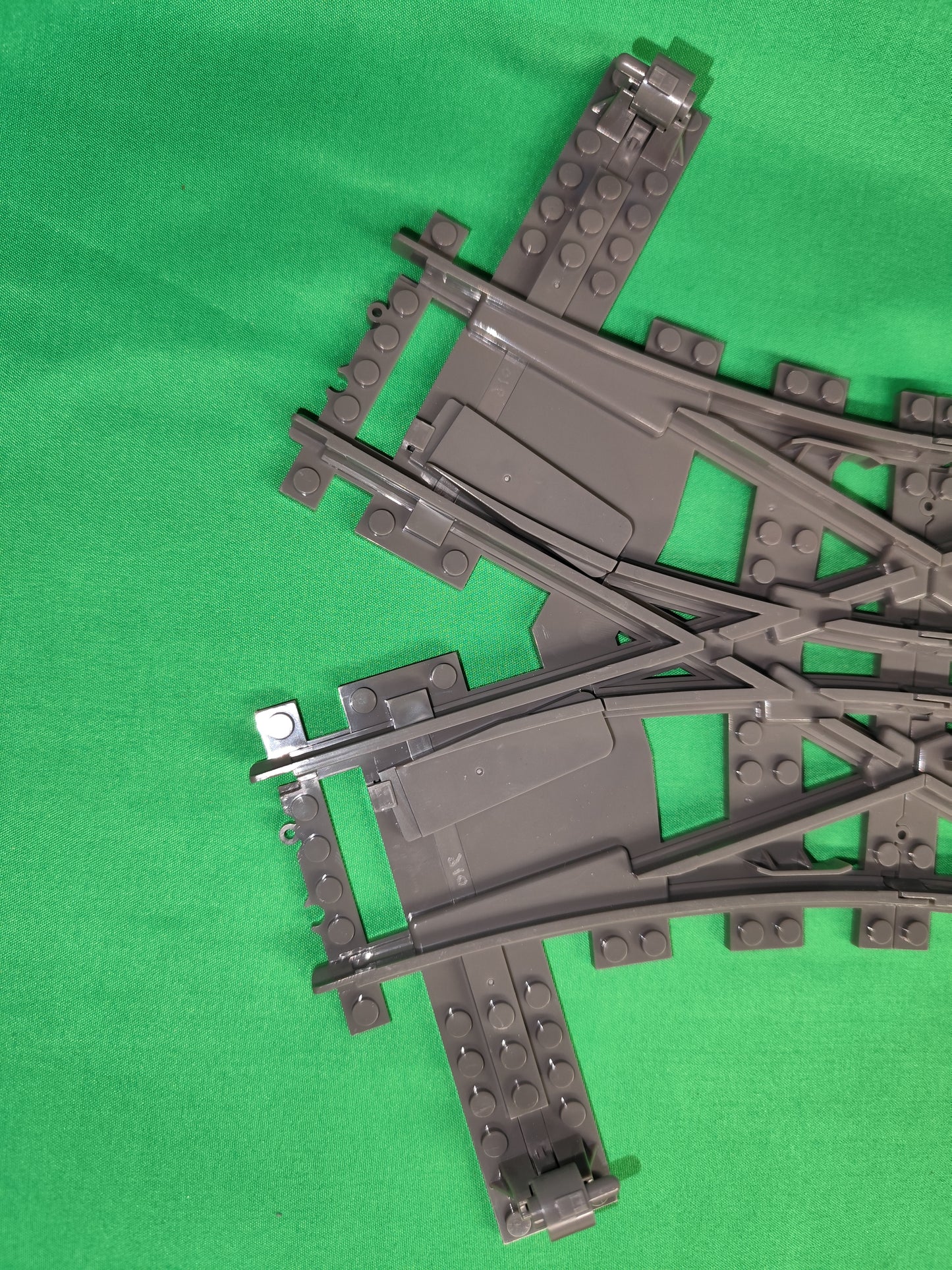 Schienen Eisenbahn Gleis Kreuz Weiche Railway Rails Bausteine  Klemmbaustein