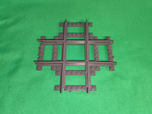 Schienen Eisenbahn Gleis Kreuzung 4-fach Railway Rails Bausteine Klemmbaustein