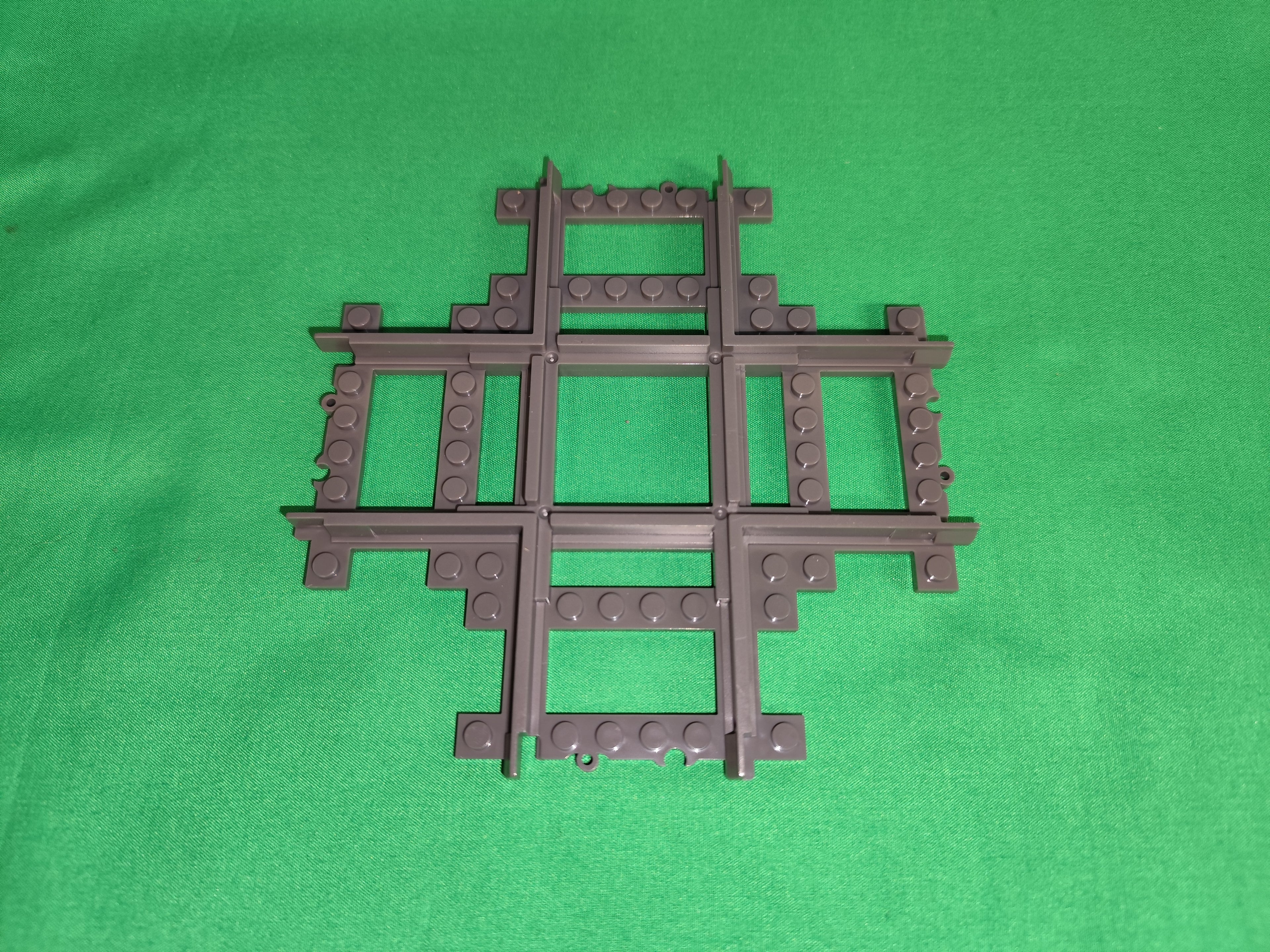 Schienen Eisenbahn Gleis Kreuzung 4-fach Railway Rails Bausteine Klemmbaustein