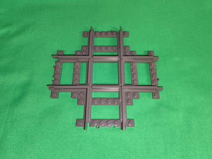 Schienen Eisenbahn Gleis Kreuzung 4-fach Railway Rails Bausteine Klemmbaustein