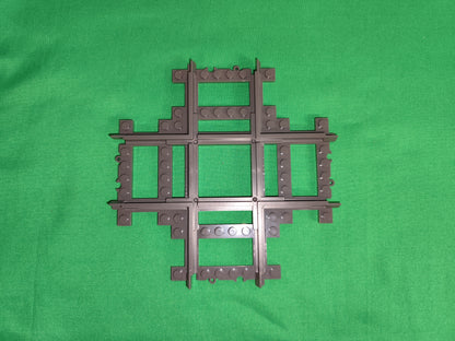 Schienen Eisenbahn Gleis Kreuzung 4-fach Railway Rails Bausteine Klemmbaustein