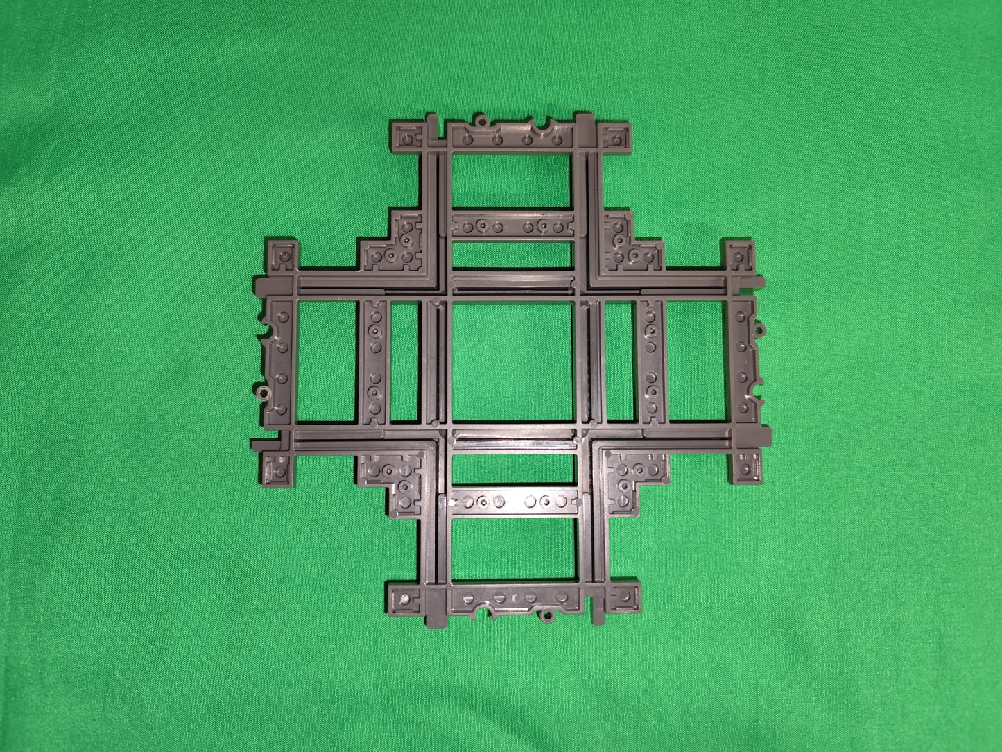 Schienen Eisenbahn Gleis Kreuzung 4-fach Railway Rails Bausteine Klemmbaustein