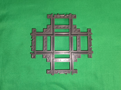 Schienen Eisenbahn Gleis Kreuzung 4-fach Railway Rails Bausteine Klemmbaustein