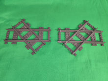 Schienen Eisenbahn Gleis Kreuzung 45° 2er SET 1x Links & 1x Rechts Railway Rails Bausteine Klemmbaustein