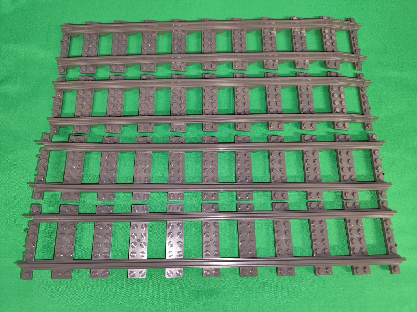 Schienen / Eisenbahn Rampe 2er Set Railway Rails Bausteine Klemmbaustein