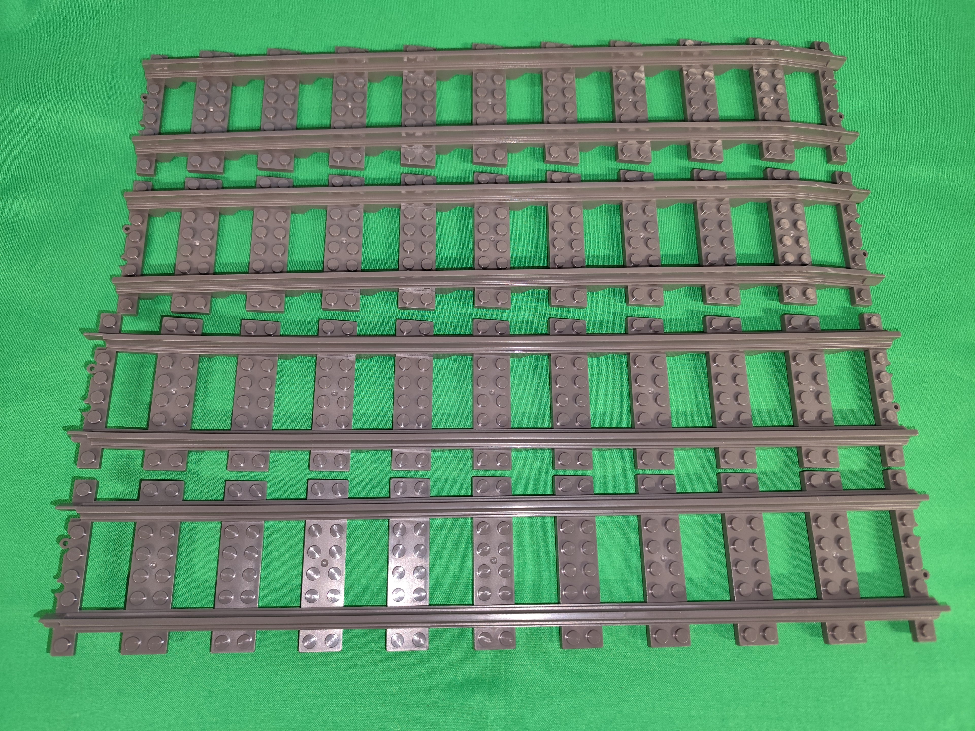 Schienen / Eisenbahn Rampe 2er Set Railway Rails Bausteine Klemmbaustein