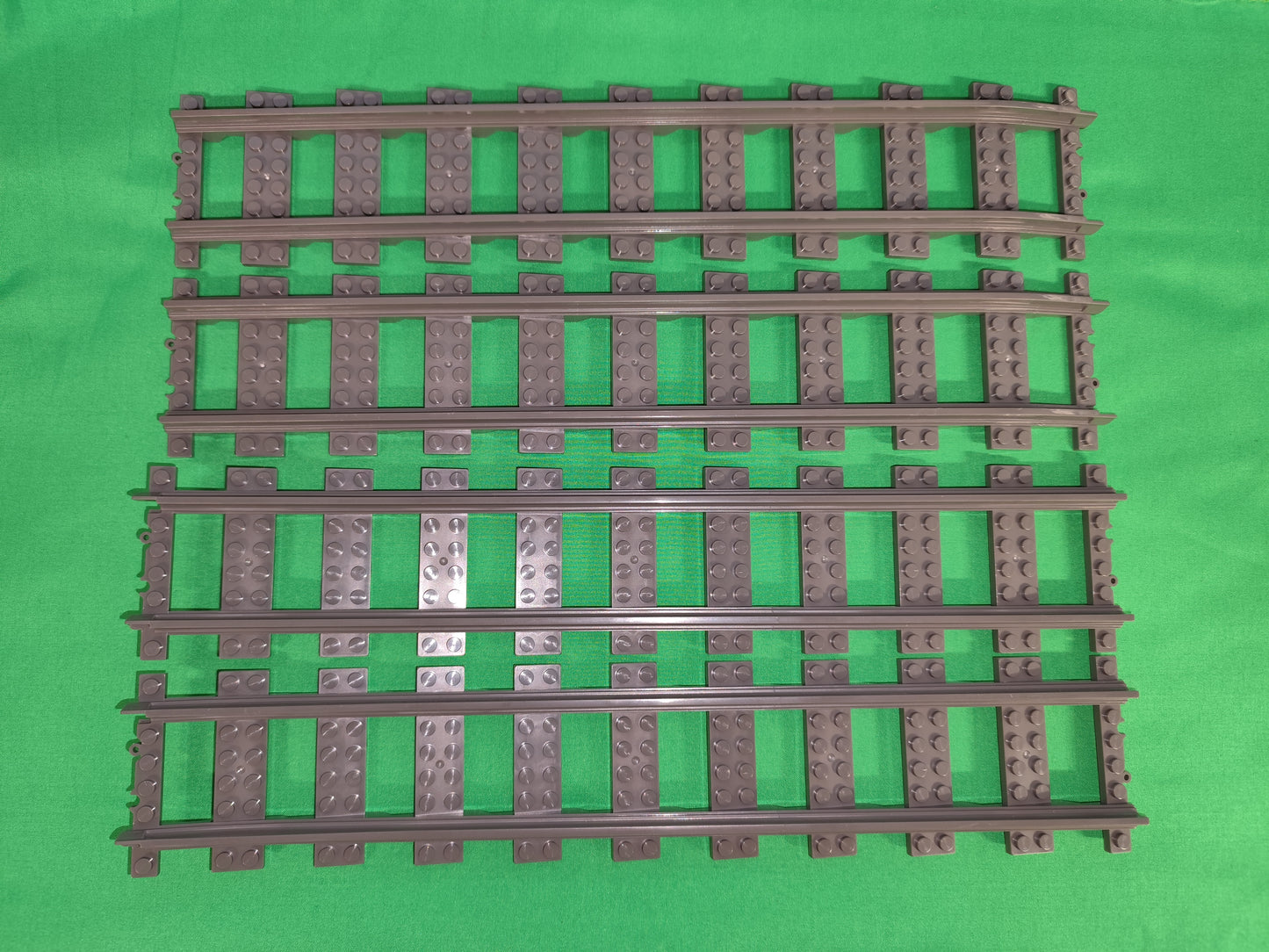 Schienen / Eisenbahn Rampe 2er Set Railway Rails Bausteine Klemmbaustein