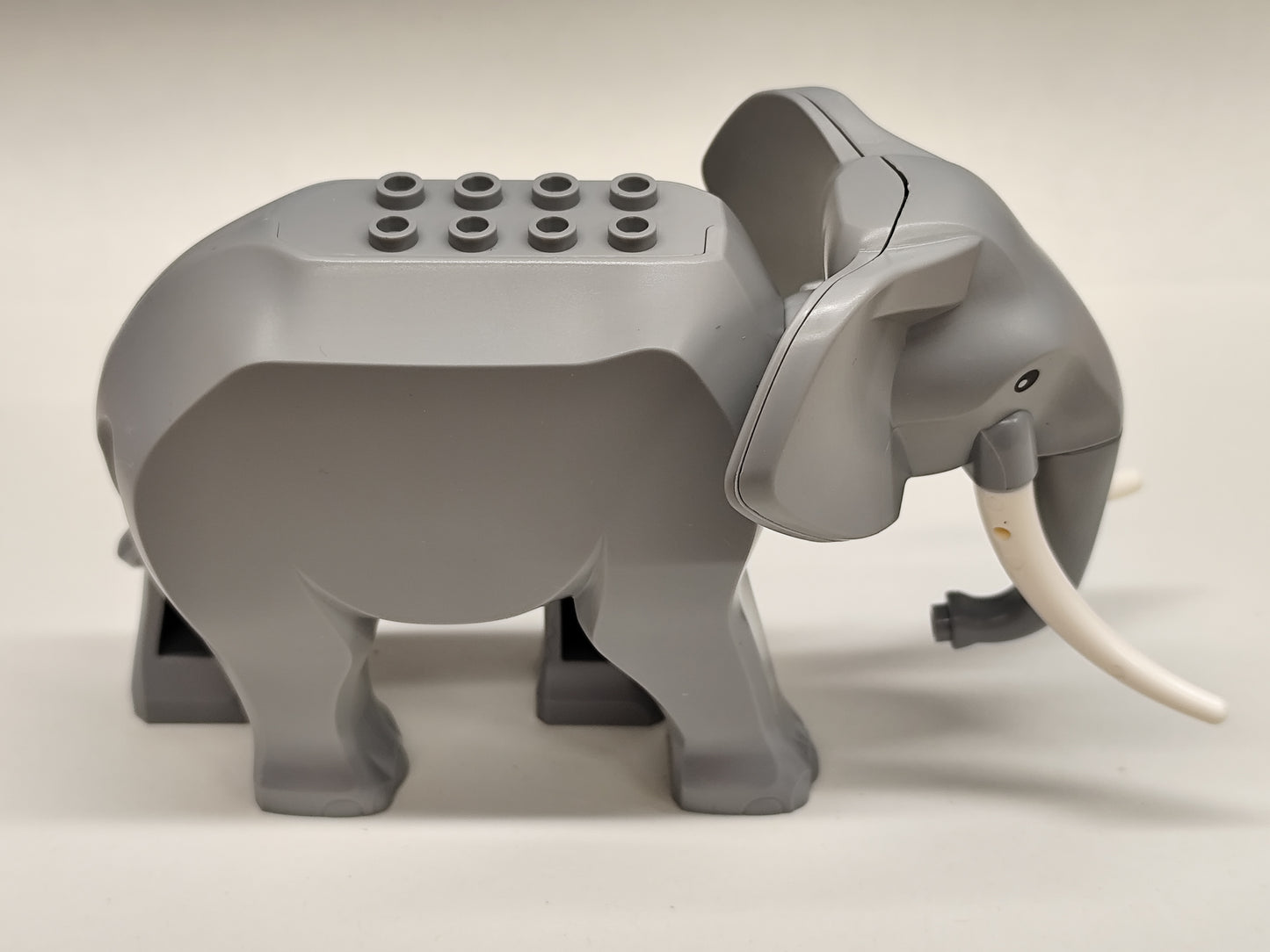 Klemmbaustein Tiere Elefant PAPA Lange Stoßzahn / Male elephant