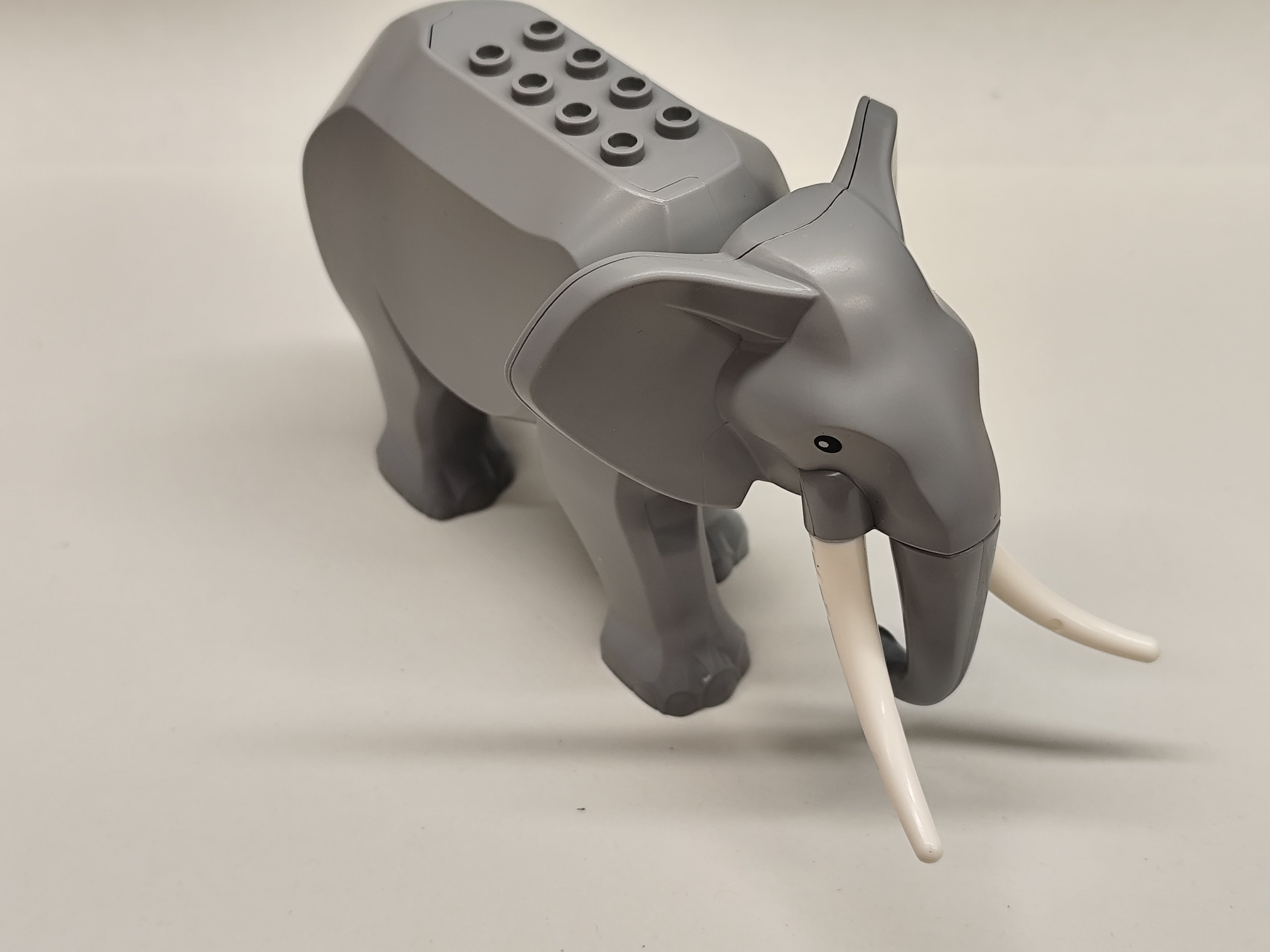 Klemmbaustein Tiere Elefant PAPA Lange Stoßzahn / Male elephant