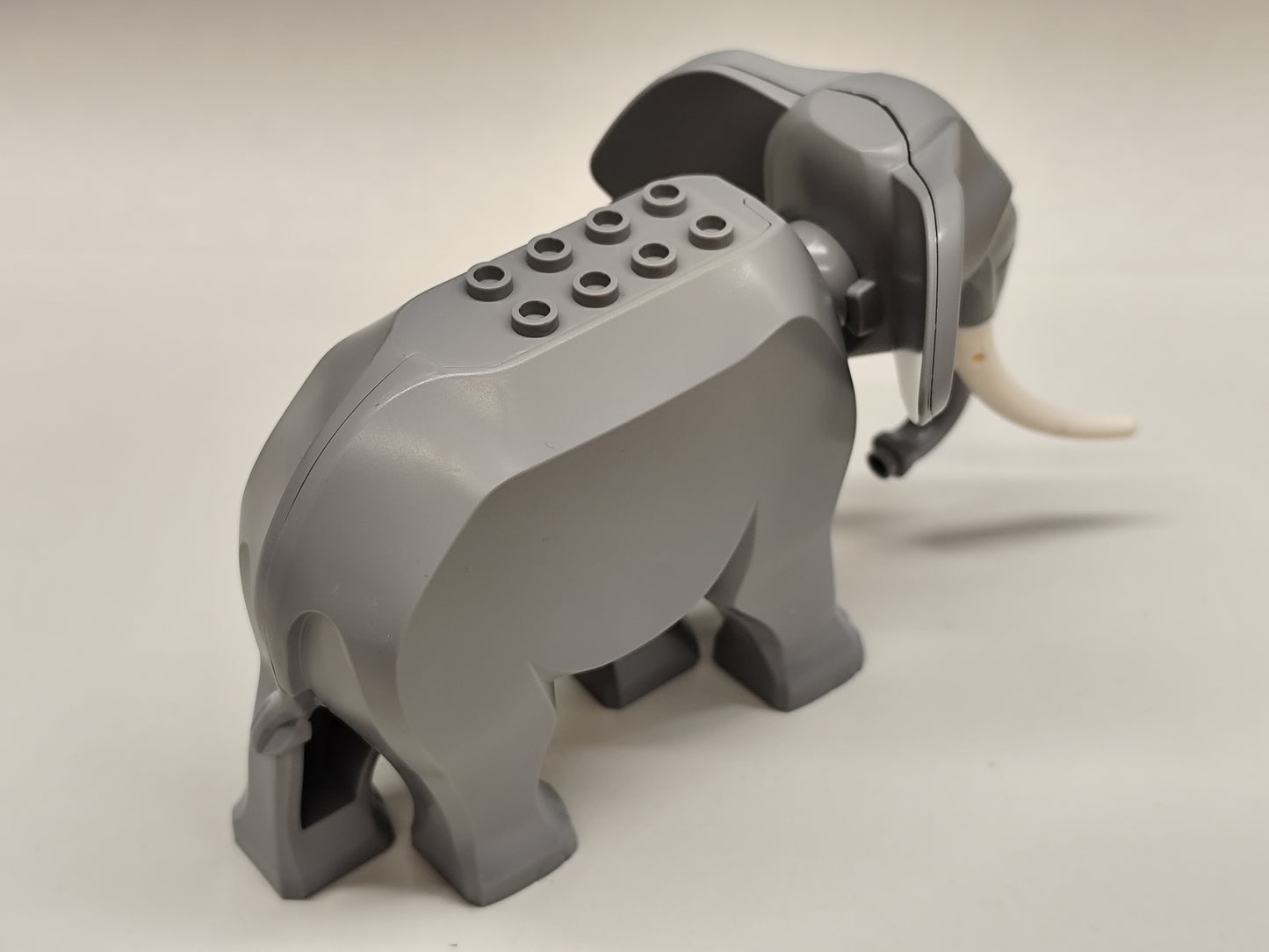 Klemmbaustein Tiere Elefant PAPA Lange Stoßzahn / Male elephant