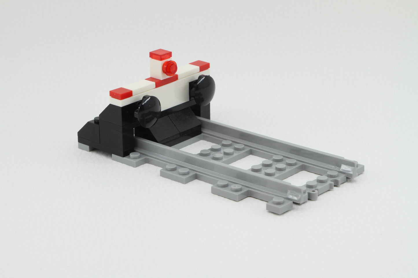 Klemmbaustein Schienen Eisenbahn Gleis Prellbock Railway Rails