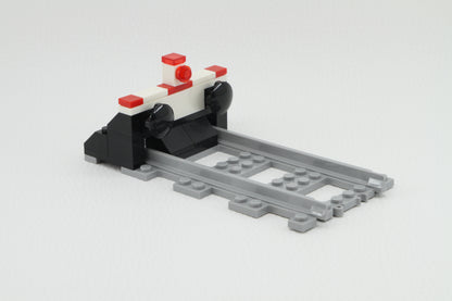 Klemmbaustein Schienen Eisenbahn Gleis Prellbock Railway Rails