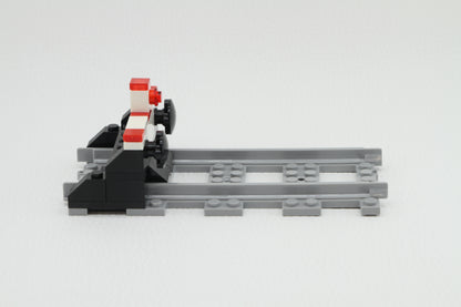 Klemmbaustein Schienen Eisenbahn Gleis Prellbock Railway Rails