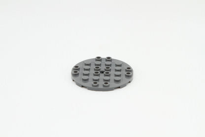 Klemmbaustein 11213 Runde Platte / PLATE Round  6 x 6 Dunkel Grau