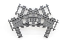 Schienen Eisenbahn Gleis Kreuz Weiche #2 Railway Rails Bausteine  Klemmbaustein