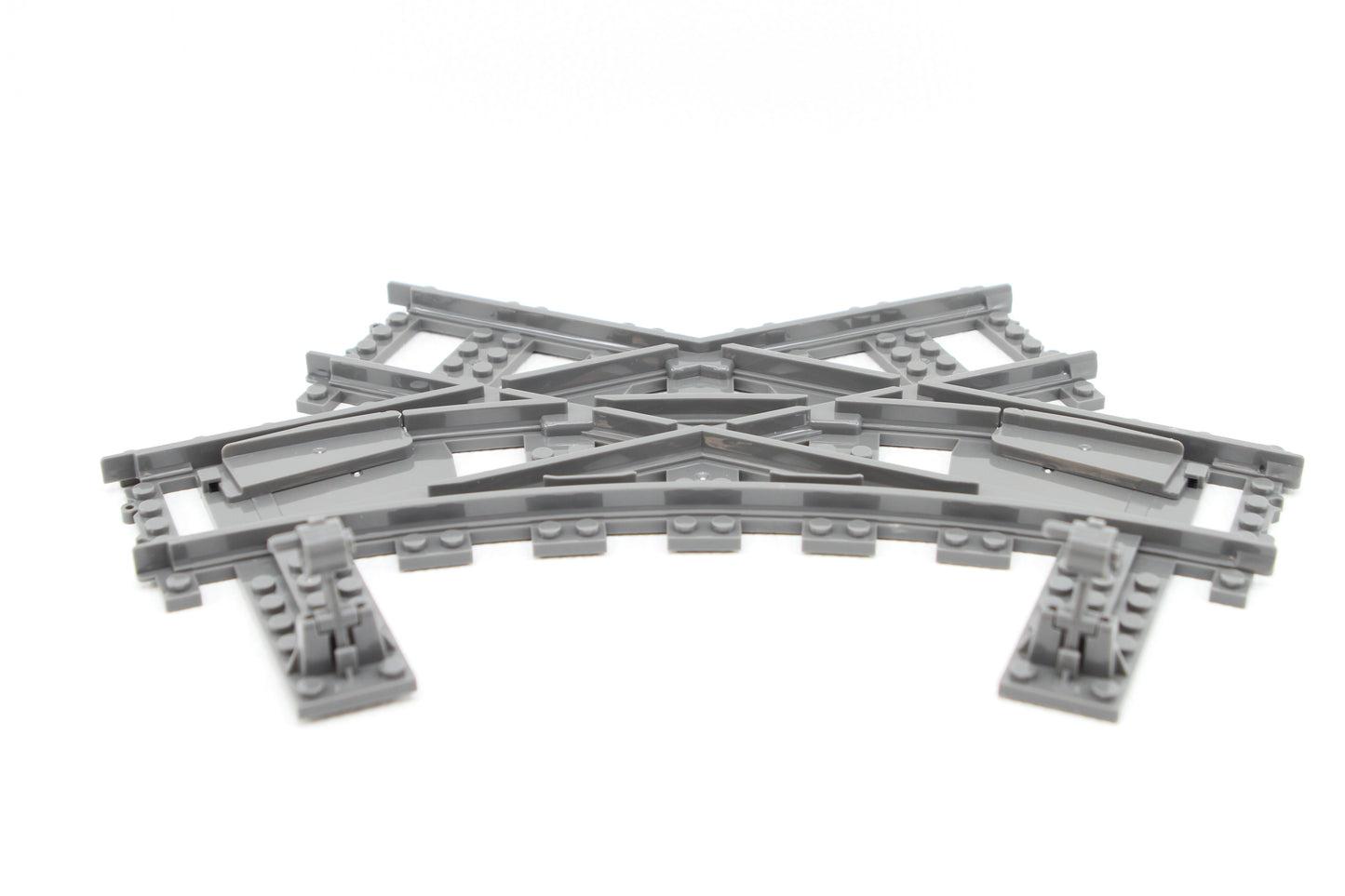 Schienen Eisenbahn Gleis Kreuz Weiche #2 Railway Rails Bausteine  Klemmbaustein