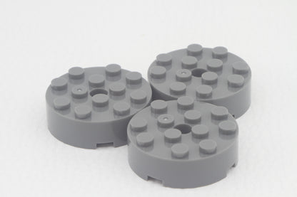 Klemmbaustein 87081 Brick 4x4 Round 3er Set